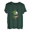 Niedlicher Happy Kawaii Panda umarmt chinesische Bambus-Shoot T-Shirt