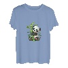 Niedlicher Happy Kawaii Panda umarmt chinesische Bambus-Shoot T-Shirt