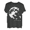 Wolf und Mond Silhouette Wölfe Spruch T-Shirt