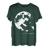 Wolf und Mond Silhouette Wölfe Spruch T-Shirt