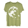 Wolf und Mond Silhouette Wölfe Spruch T-Shirt
