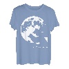Wolf und Mond Silhouette Wölfe Spruch T-Shirt