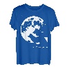 Wolf und Mond Silhouette Wölfe Spruch T-Shirt