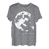 Wolf und Mond Silhouette Wölfe Spruch T-Shirt