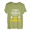 Ich holz immer mit Moderation Aperition Humor trinken Getränk T-Shirt