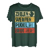 Zielen werfen Pudel Bier Kegeln Kegler Sportkegler Kegel T-Shirt