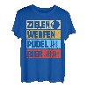 Zielen werfen Pudel Bier Kegeln Kegler Sportkegler Kegel T-Shirt