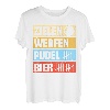Zielen werfen Pudel Bier Kegeln Kegler Sportkegler Kegel T-Shirt