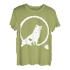 Wolf und Mond Silhouette Wölfe Spruch T-Shirt