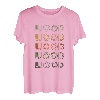 Love Heart Wood Tee Grunge/Vintage-Stil, schwarzes Holz T-Shirt