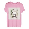 Niedlicher Happy Kawaii Panda isst kleine Bambus-Triebe T-Shirt