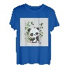 Niedlicher Happy Kawaii Panda isst kleine Bambus-Triebe T-Shirt