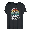 Marimba Retro Runs With Mallets Musician Marching Band T-Shirt