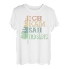 Ich kam sah und sägte Baum Holz Arbeiter T-Shirt