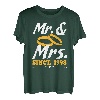 Mr. & Mrs. Since 1998 Geschenk Trikot Paar Mister and Misses T-Shirt