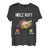 Holz ruft lustiges Telefonanruf-Design Für Holzmänner T-Shirt