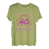 Damen Vintage Entspannt Euch 40 Jahre Geschenk 40. Geburtstag Frau T-Shirt