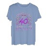 Damen Vintage Entspannt Euch 40 Jahre Geschenk 40. Geburtstag Frau T-Shirt