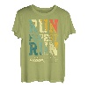 Run Forest Run Lustiger Holzfäller-Kettensägen-Baumkescher T-Shirt