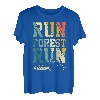 Run Forest Run Lustiger Holzfäller-Kettensägen-Baumkescher T-Shirt