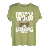 Schneiden von Holz und sieht gut aus T-Shirt