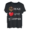 Love Peace Marimba Herz spielendes Vibraphon-Marschband T-Shirt