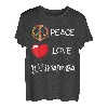 Love Peace Marimba Herz spielendes Vibraphon-Marschband T-Shirt