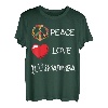 Love Peace Marimba Herz spielendes Vibraphon-Marschband T-Shirt