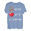Love Peace Marimba Herz spielendes Vibraphon-Marschband T-Shirt