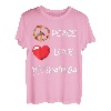 Love Peace Marimba Herz spielendes Vibraphon-Marschband T-Shirt