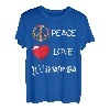 Love Peace Marimba Herz spielendes Vibraphon-Marschband T-Shirt