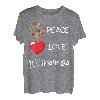 Love Peace Marimba Herz spielendes Vibraphon-Marschband T-Shirt