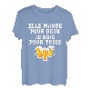 Sie isst für zwei ich holz für drei T-Shirt