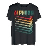 Alphorn Retro Musikinstrument in Schweiz Alpen Souvenir T-Shirt