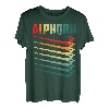 Alphorn Retro Musikinstrument in Schweiz Alpen Souvenir T-Shirt