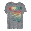 Alphorn Retro Musikinstrument in Schweiz Alpen Souvenir T-Shirt