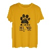 Die mit dem Hund geht Damen Frauen Hunde Spruch T-Shirt T-Shirt