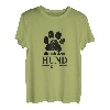 Die mit dem Hund geht Damen Frauen Hunde Spruch T-Shirt T-Shirt