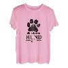 Die mit dem Hund geht Damen Frauen Hunde Spruch T-Shirt T-Shirt