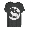 Wolf und Mond Silhouette Wölfe Spruch T-Shirt