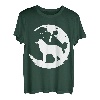 Wolf und Mond Silhouette Wölfe Spruch T-Shirt