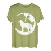 Wolf und Mond Silhouette Wölfe Spruch T-Shirt