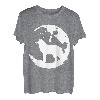 Wolf und Mond Silhouette Wölfe Spruch T-Shirt