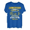 Zimmermann Holz Säge Geschenk Stundenlohn T-Shirt