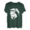 Wolf und Mond Silhouette Wölfe Spruch T-Shirt