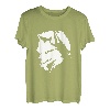 Wolf und Mond Silhouette Wölfe Spruch T-Shirt