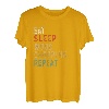 Eat Sleep Wood Chopping Repeat Lustige Spieler-Geschenkidee T-Shirt