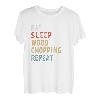 Eat Sleep Wood Chopping Repeat Lustige Spieler-Geschenkidee T-Shirt