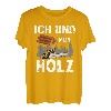 Ich Und Mein Holz Holzfäller Baumfäller Waldarbeiter Baum T-Shirt