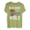 Ich Und Mein Holz Holzfäller Baumfäller Waldarbeiter Baum T-Shirt